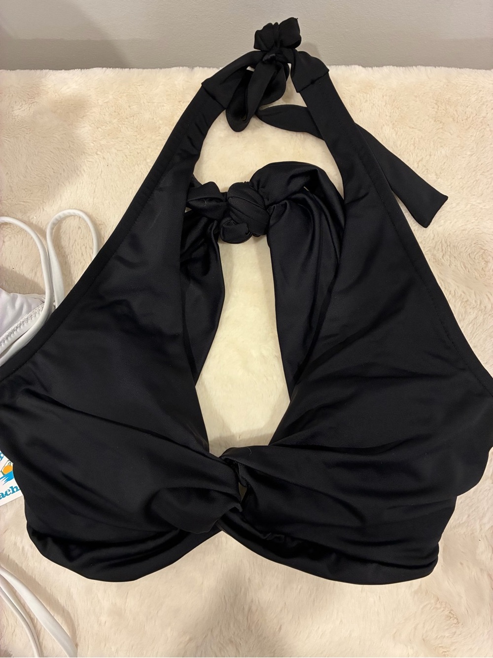 Classic Black & White Women's Bikini Top Set - Picture 4 of 5